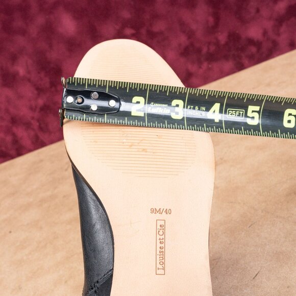 Louise et Cie Women Verdi Riding Zip Flexible Black Leather Boots sz 9US EUR40 - Picture 7 of 10